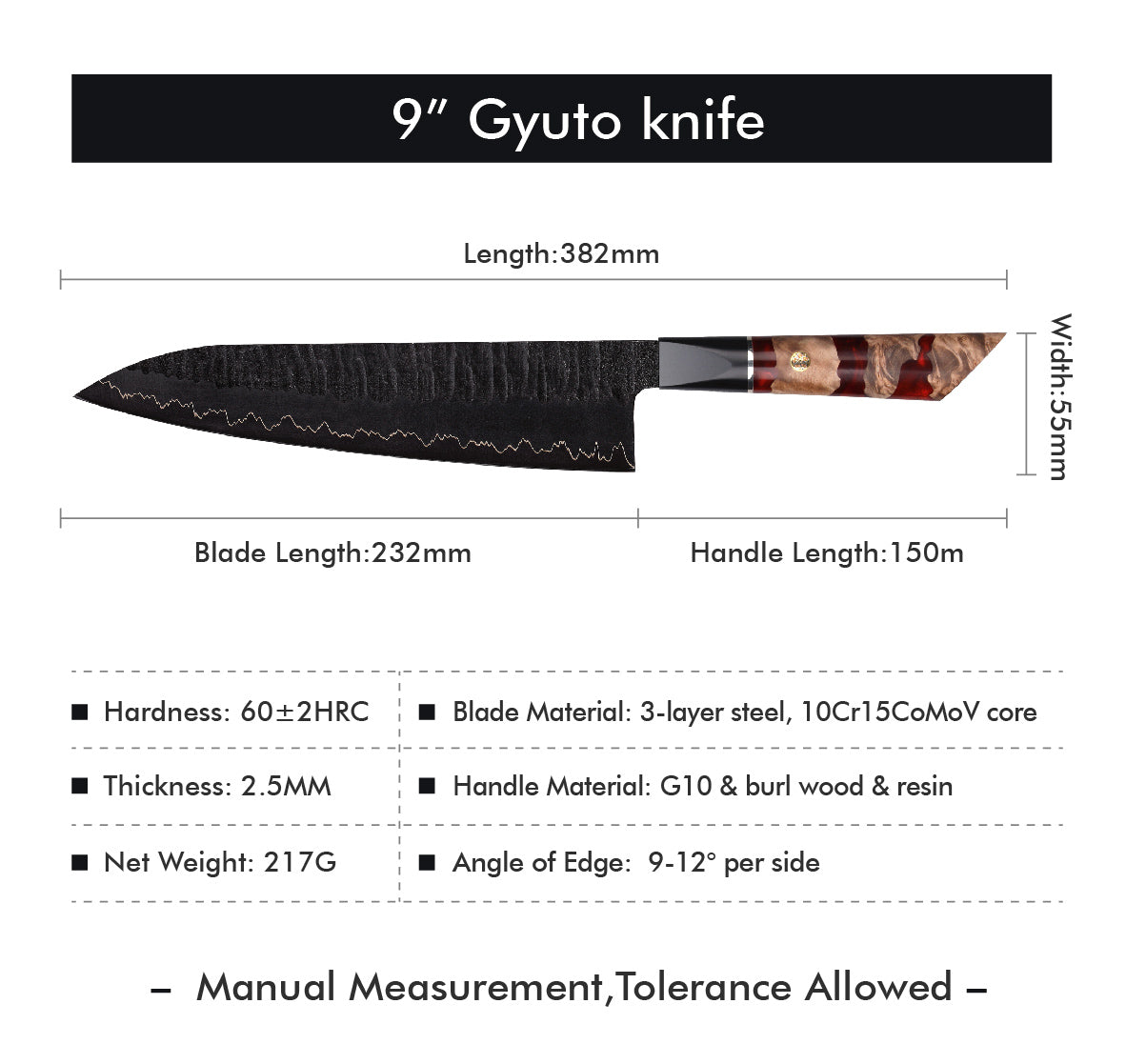 Gyuto - šéfkuchařský nůž